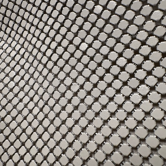 Y&S Vintage White Chain mail bag - Picture 5 of 15